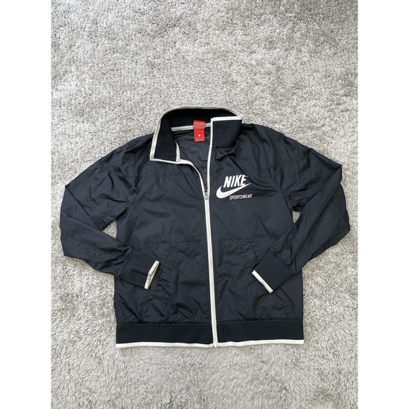 Nike Sportswear Women's Track Jacket Small Black Windrunner Zip-Up (886946-010) - Picture 1 of 10